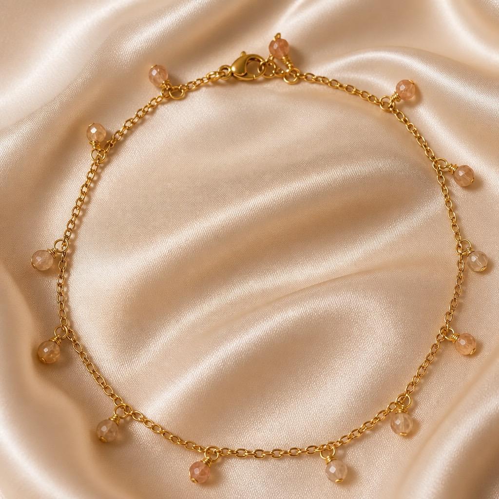 Anklets Beaded Stones