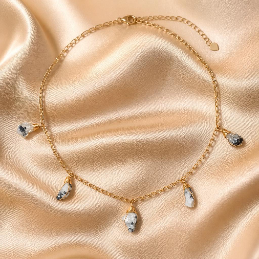 Necklace 5 Stone Raw