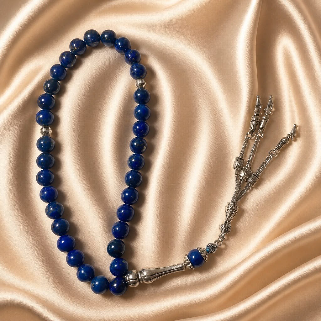 Rosary / Masbaha Natural Stones Sterling Silver