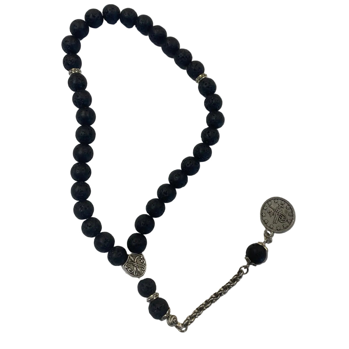 Rosary / Masbaha Natural Stones Sterling Silver