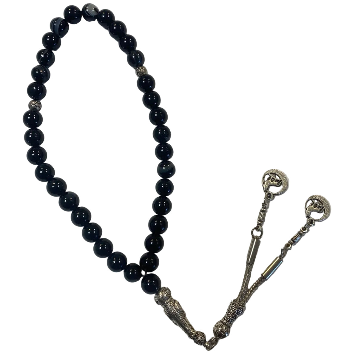 Rosary / Masbaha Natural Stones Sterling Silver