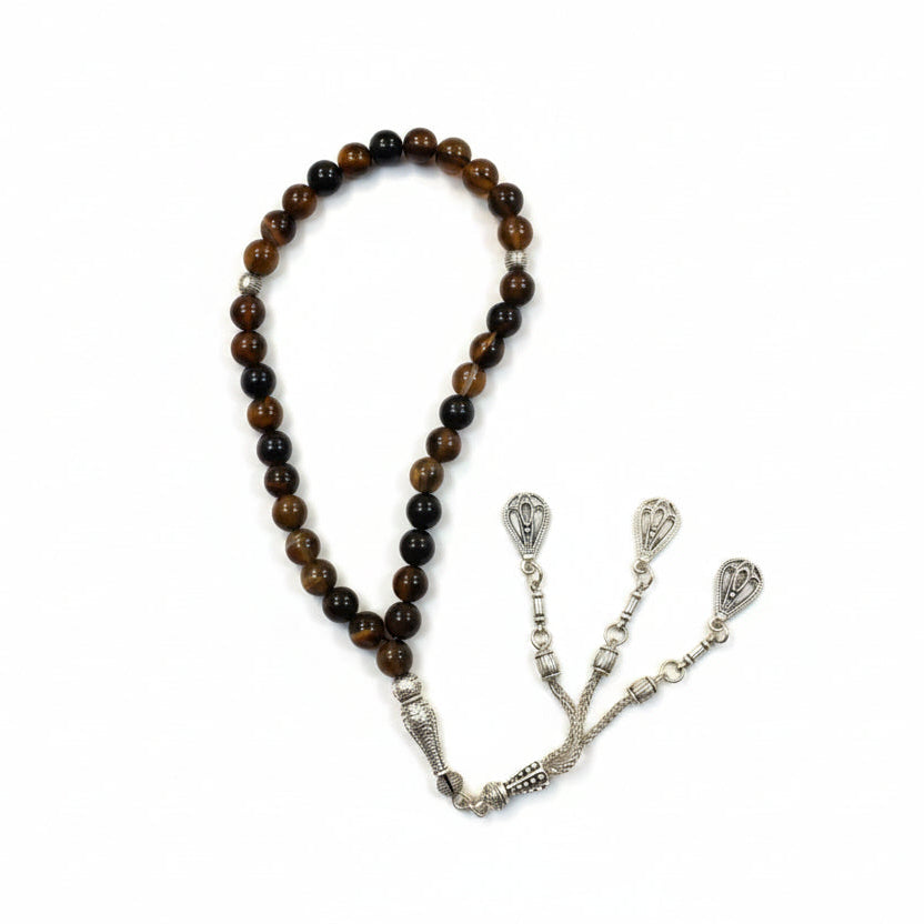 Rosary / Masbaha Natural Stones Sterling Silver