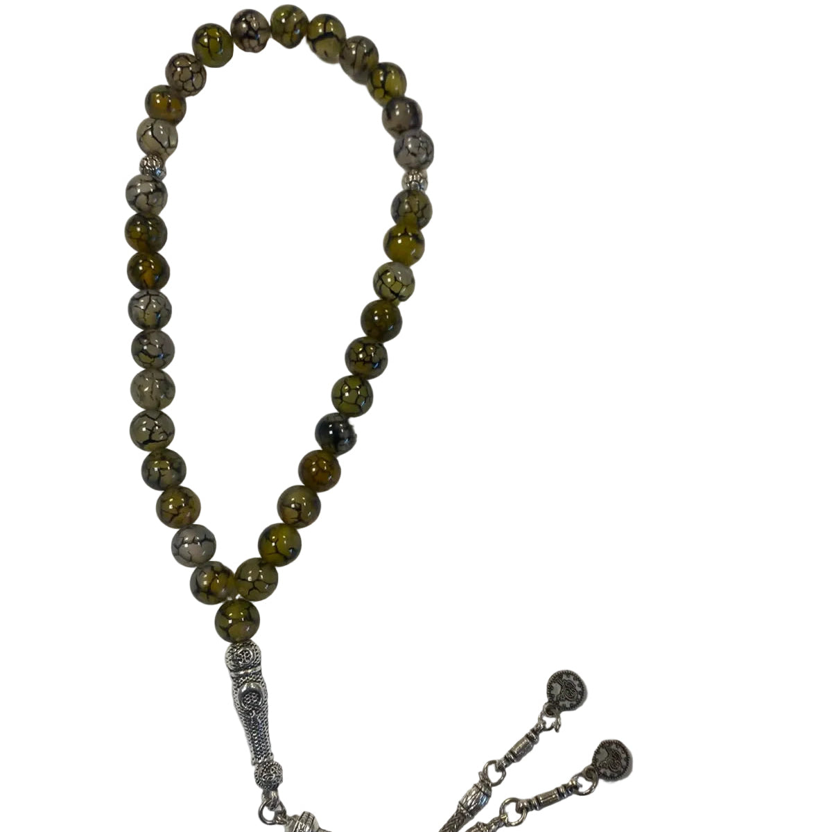 Rosary / Masbaha Natural Stones Sterling Silver