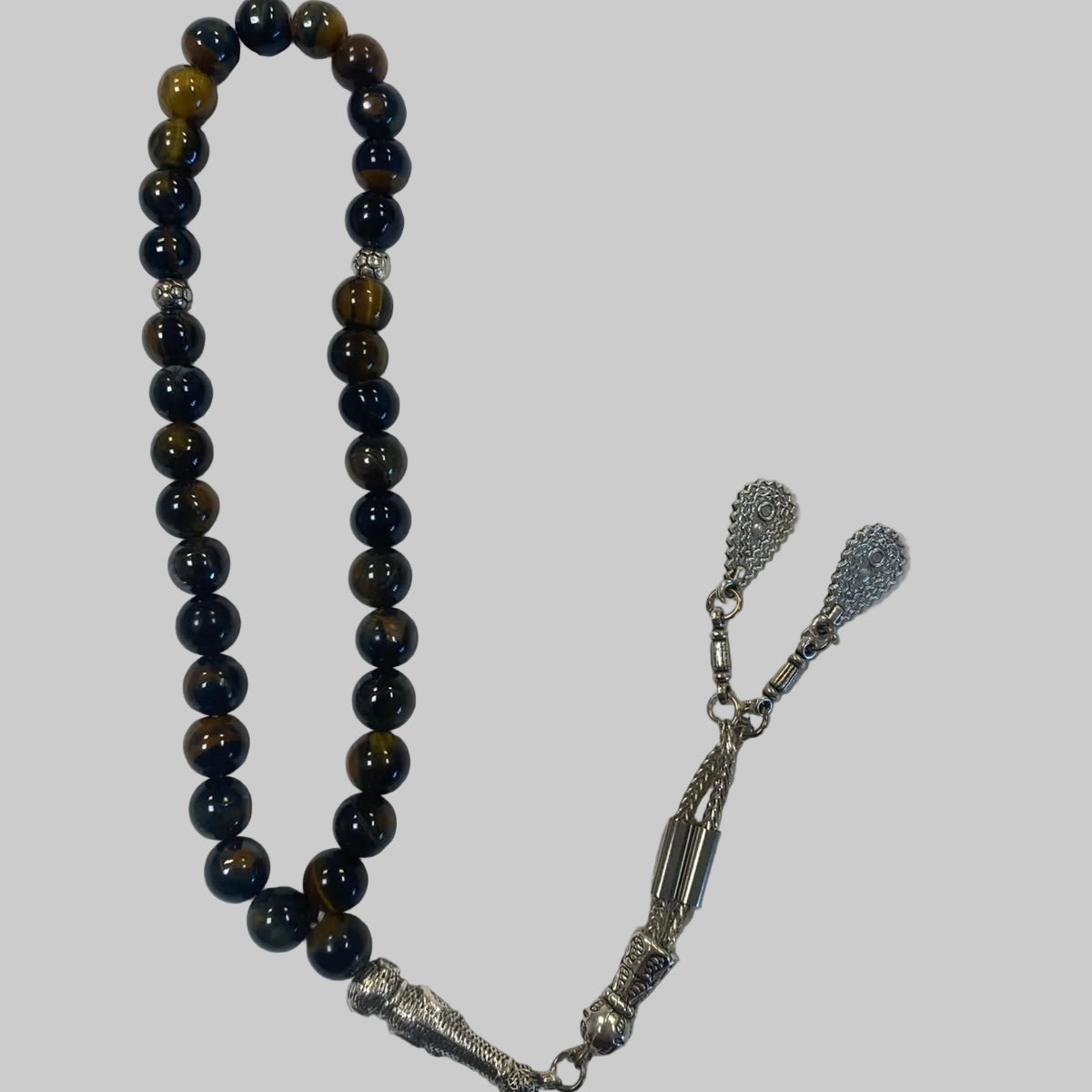Rosary / Masbaha Natural Stones Sterling Silver