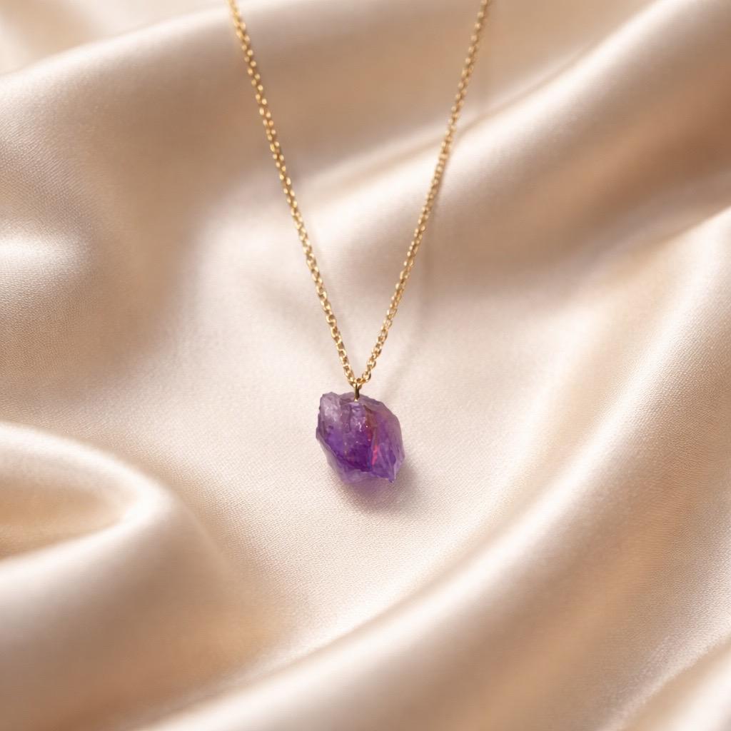 Necklace Raw Natural Stones