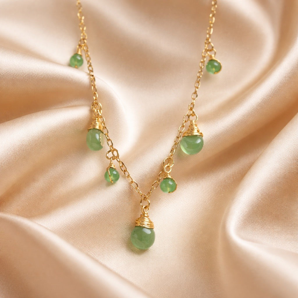 Necklace 7 Beads and Stones