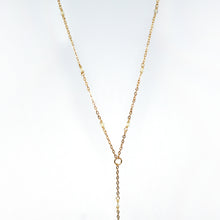 Load image into Gallery viewer, Necklace Long Rosary Beads with Raw Stone