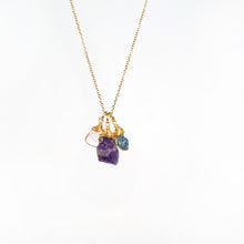 Load image into Gallery viewer, Necklace 3 Stones Zodiac Signs