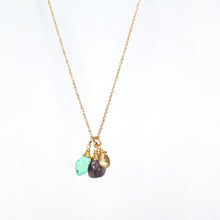 Load image into Gallery viewer, Necklace 3 Stones Zodiac Signs