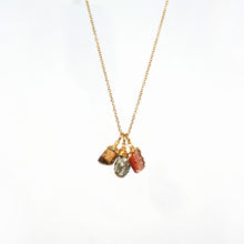 Load image into Gallery viewer, Necklace 3 Stones Zodiac Signs