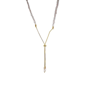 Necklace All Chopped Long with Adjustable Clasp
