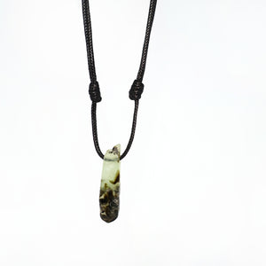 Necklace Leather Stick Stones