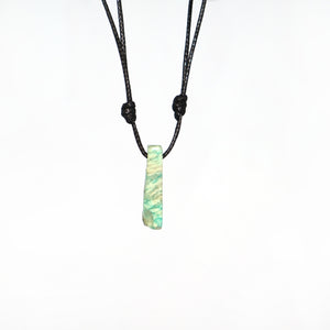 Necklace Leather Stick Stones