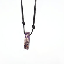 Load image into Gallery viewer, Necklace Leather Stick Stones