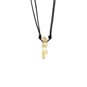 Necklace Leather Stick Stones