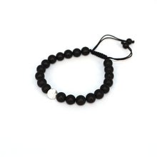 Load image into Gallery viewer, Bracelet Man Howlite/Onyx 8mm