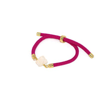 Load image into Gallery viewer, Bracelet Thick Colorful Thread With One Raw Stone