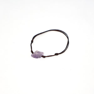 Leather Bracelets Stones Woman