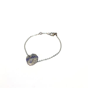 Bracelet Raw Natural Stones (Silver)