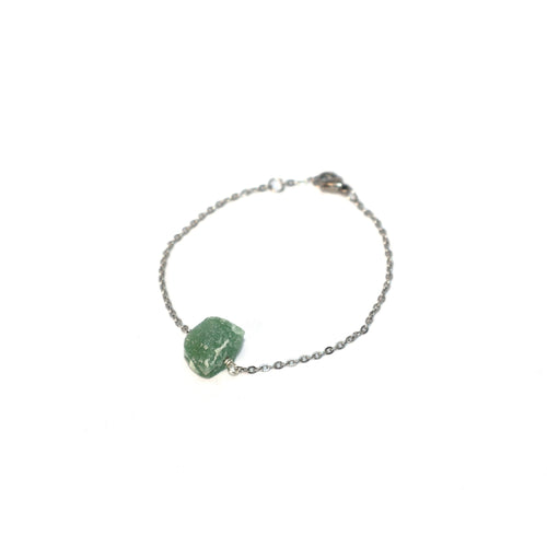 Bracelet Cage Natural Stones (Silver)