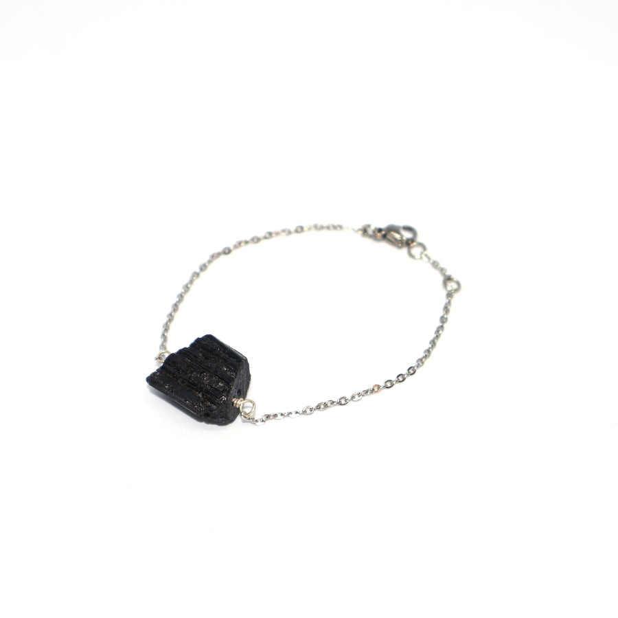 Bracelet Cage Natural Stones (Silver)