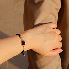 Load image into Gallery viewer, Bracelet Thick Colorful Thread With One Raw Stone
