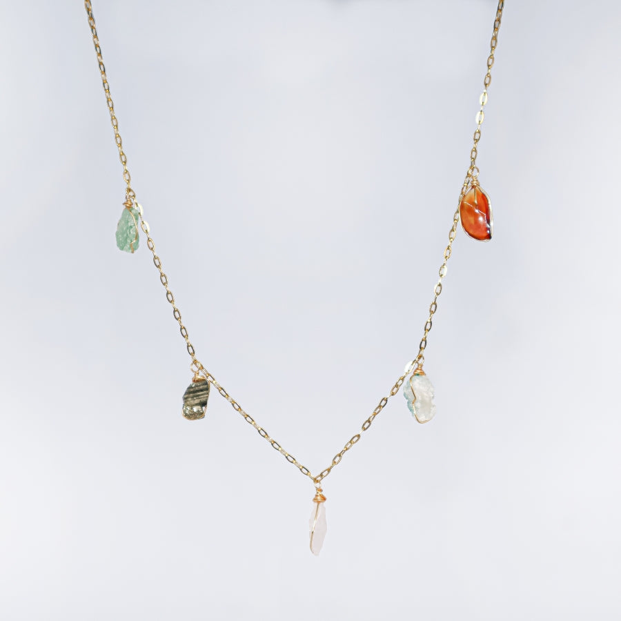 Necklace 5 Stone Raw