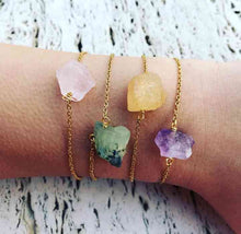 Load image into Gallery viewer, Bracelet Raw Natural Stones
