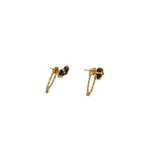 Load image into Gallery viewer, Earrings Spider Stud with Chain Stones