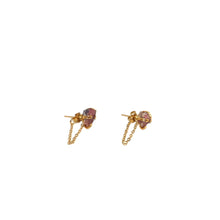 Load image into Gallery viewer, Earrings Spider Stud with Chain Stones