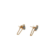 Load image into Gallery viewer, Earrings Spider Stud with Chain Stones