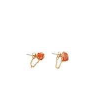 Load image into Gallery viewer, Earrings Spider Stud with Chain Stones