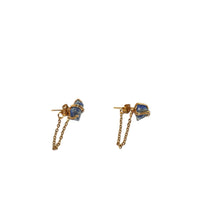 Load image into Gallery viewer, Earrings Spider Stud with Chain Stones