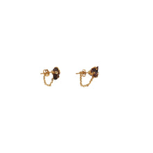 Load image into Gallery viewer, Earrings Spider Stud with Chain Stones