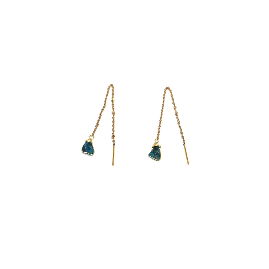 Earrings Chains One Stone
