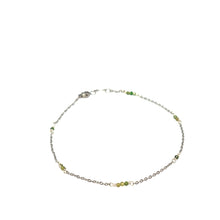 Load image into Gallery viewer, Anklets Beaded Stones Silver