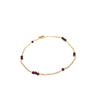 Anklets Beaded Stones Simple