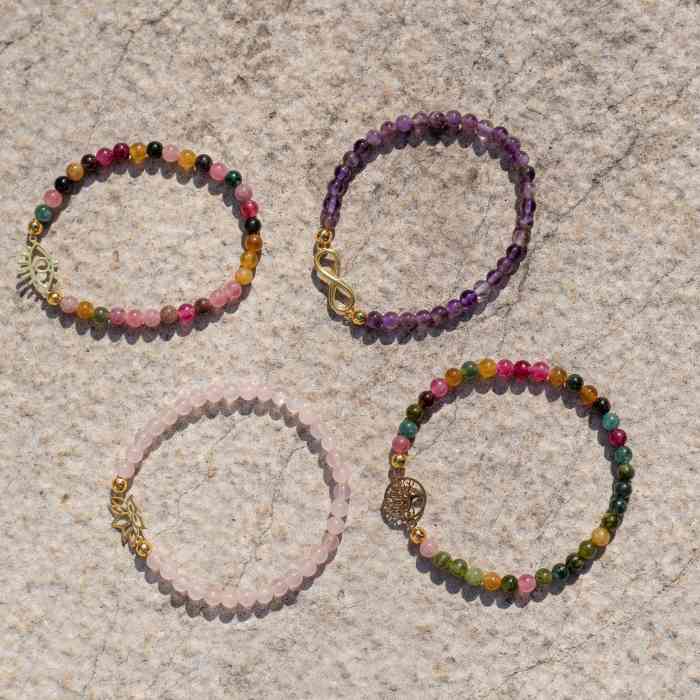 Bracelet Elastic with Gold/Silver Charms