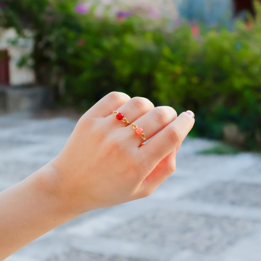 Ring One Bead Stone