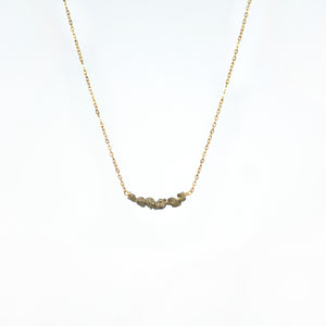 Necklace Chopped Natural Stones