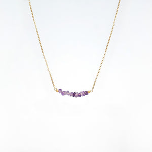 Necklace Chopped Natural Stones