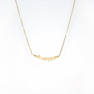 Necklace Chopped Natural Stones