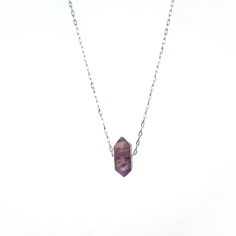 Necklaces Long Silver Pointer