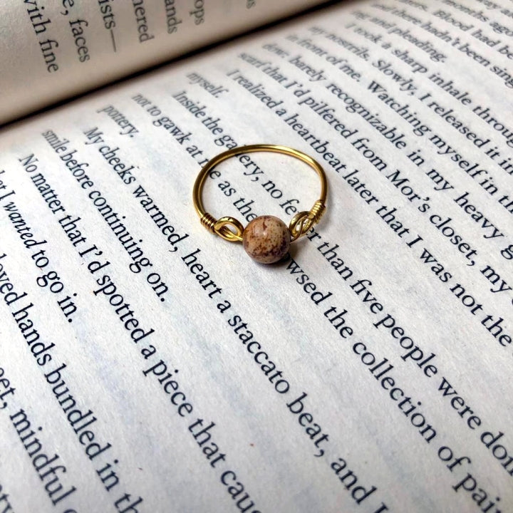 Ring One Bead Stone