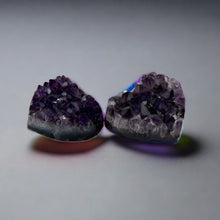 Load image into Gallery viewer, Amethyst Geode Stone Heart