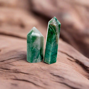 Green Agate Stone Pointer Generator Polish