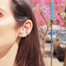 Load image into Gallery viewer, Earrings Hanging Vertical Stones