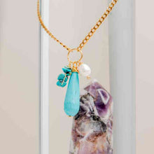 Load image into Gallery viewer, Necklace Sailor with Crystals and Pearls