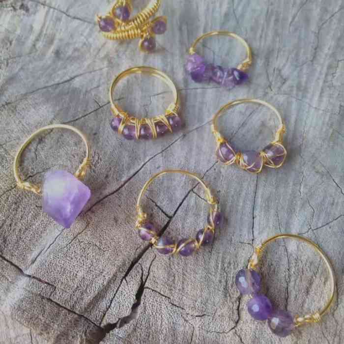 Ring Beads Natural Stones