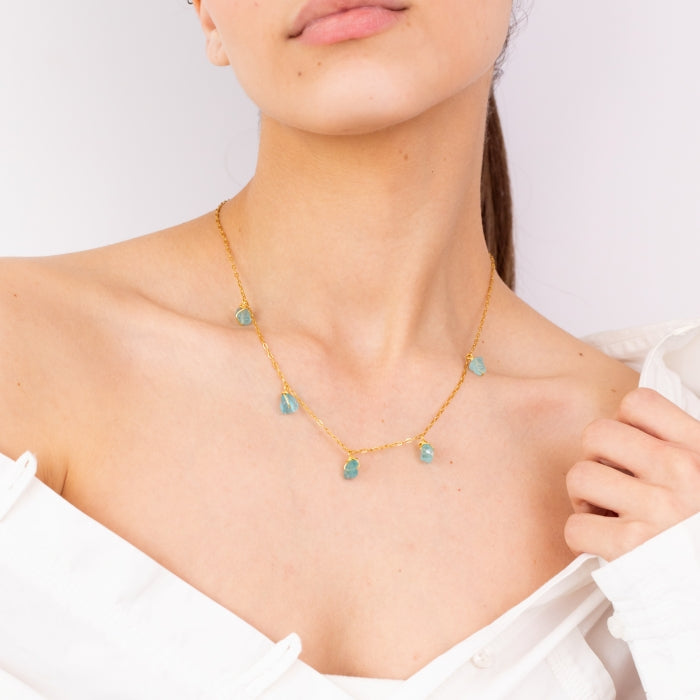 Necklace 5 Stone Raw